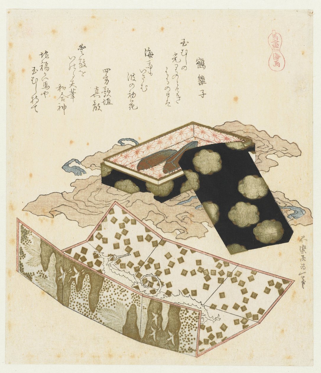 Seepferdchen von Katsushika Hokusai