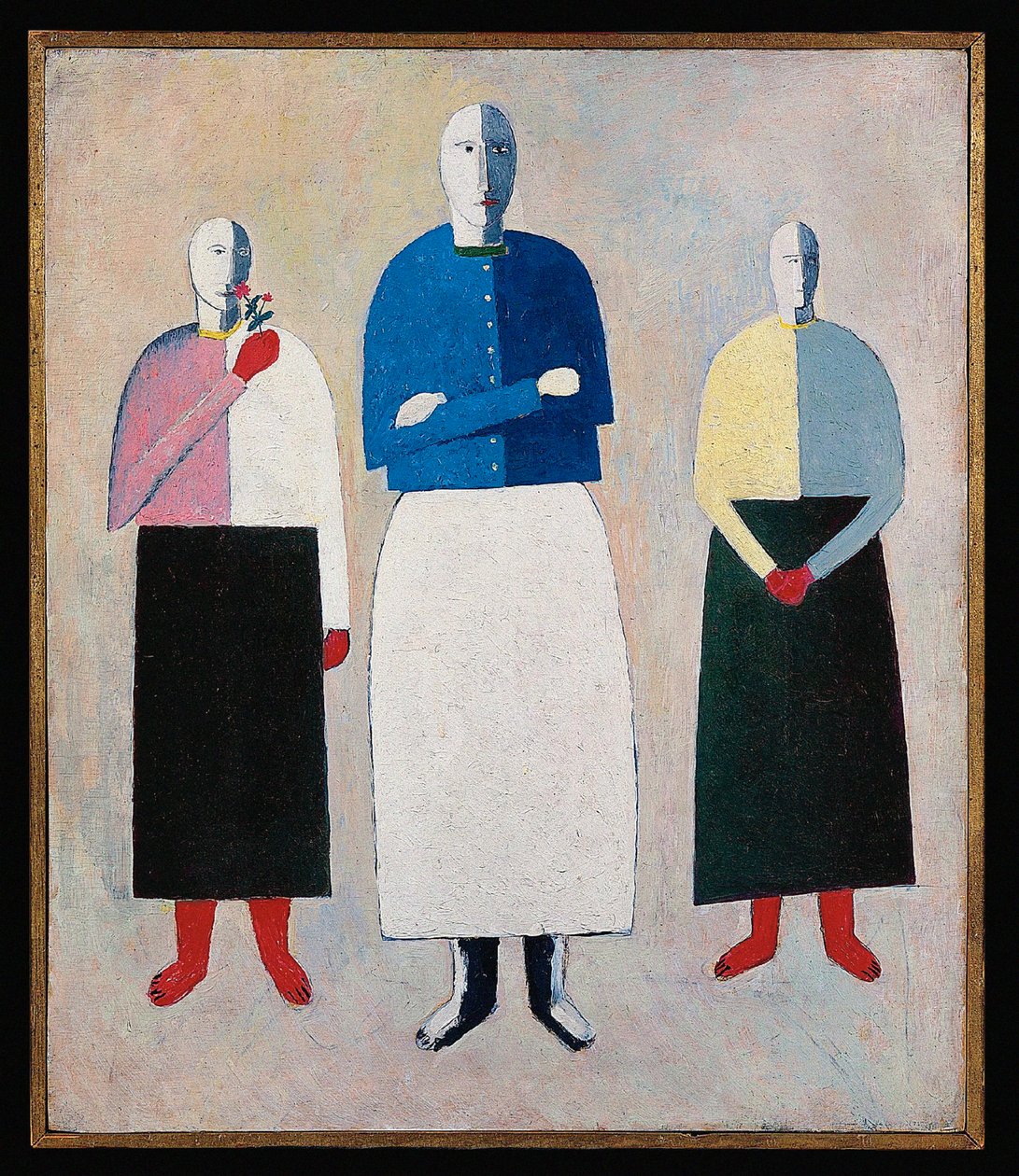 Komposition mit La Gioconda von Kazimir Severinovich Malevich