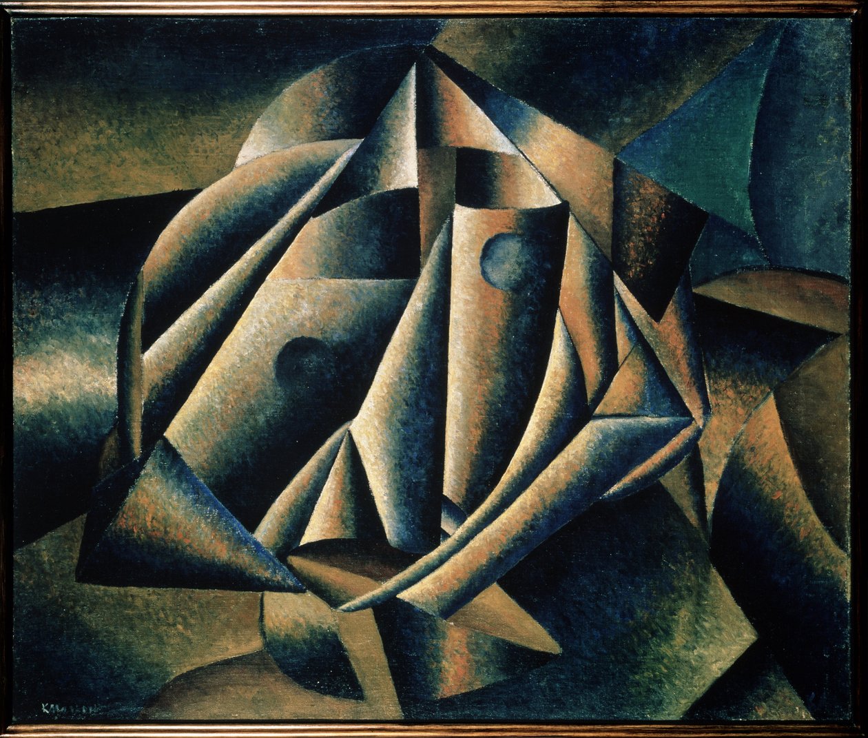Kopf eines Landmädchens von Kazimir Severinovich Malevich