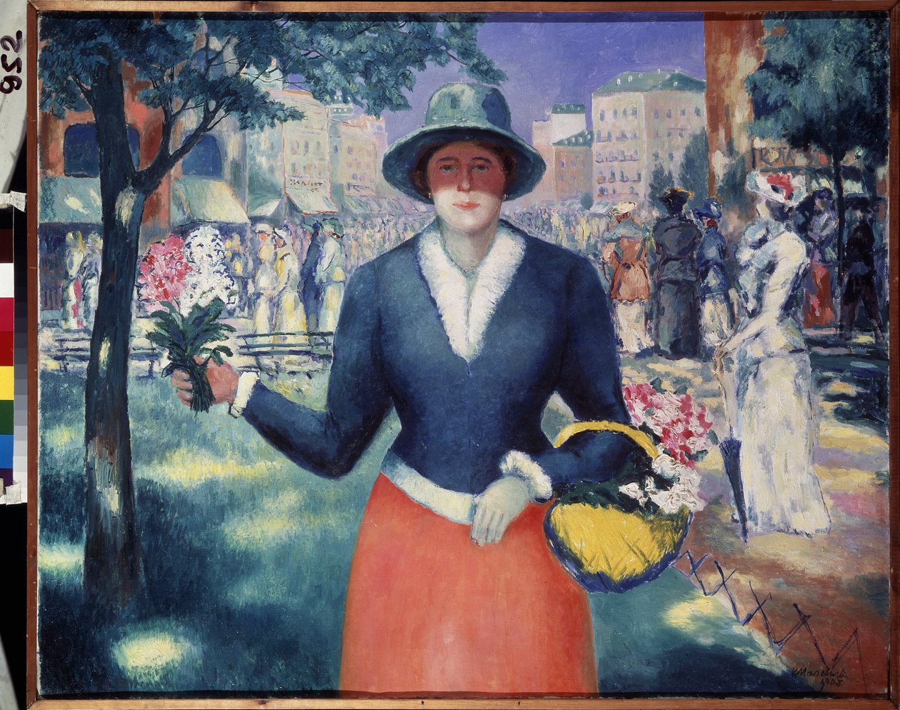 Ein Blumenmädchen von Kazimir Severinovich Malevich