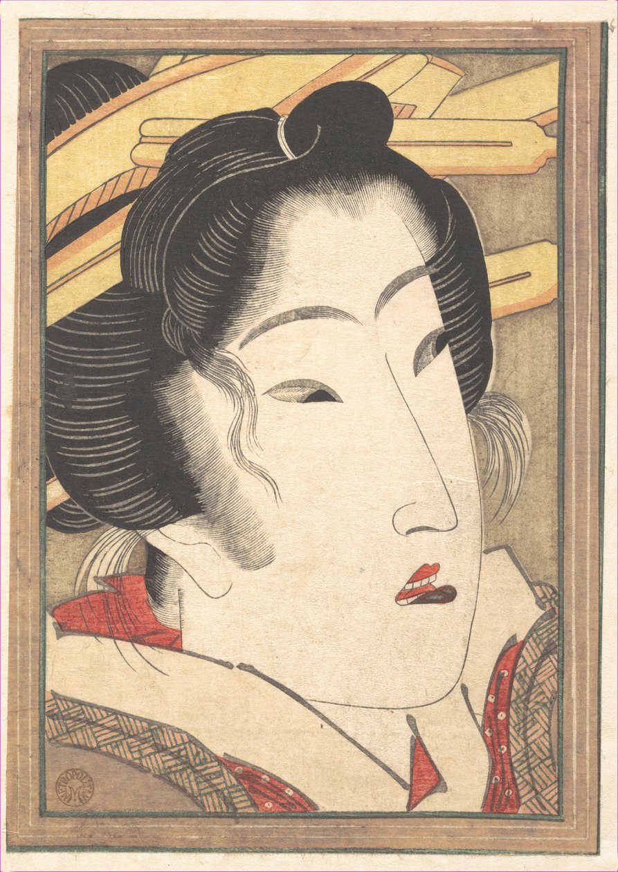 Abgelehnte Geisha aus Leidenschaften, die durch Frühlingsschnee abgekühlt wurden von Keisai Eisen