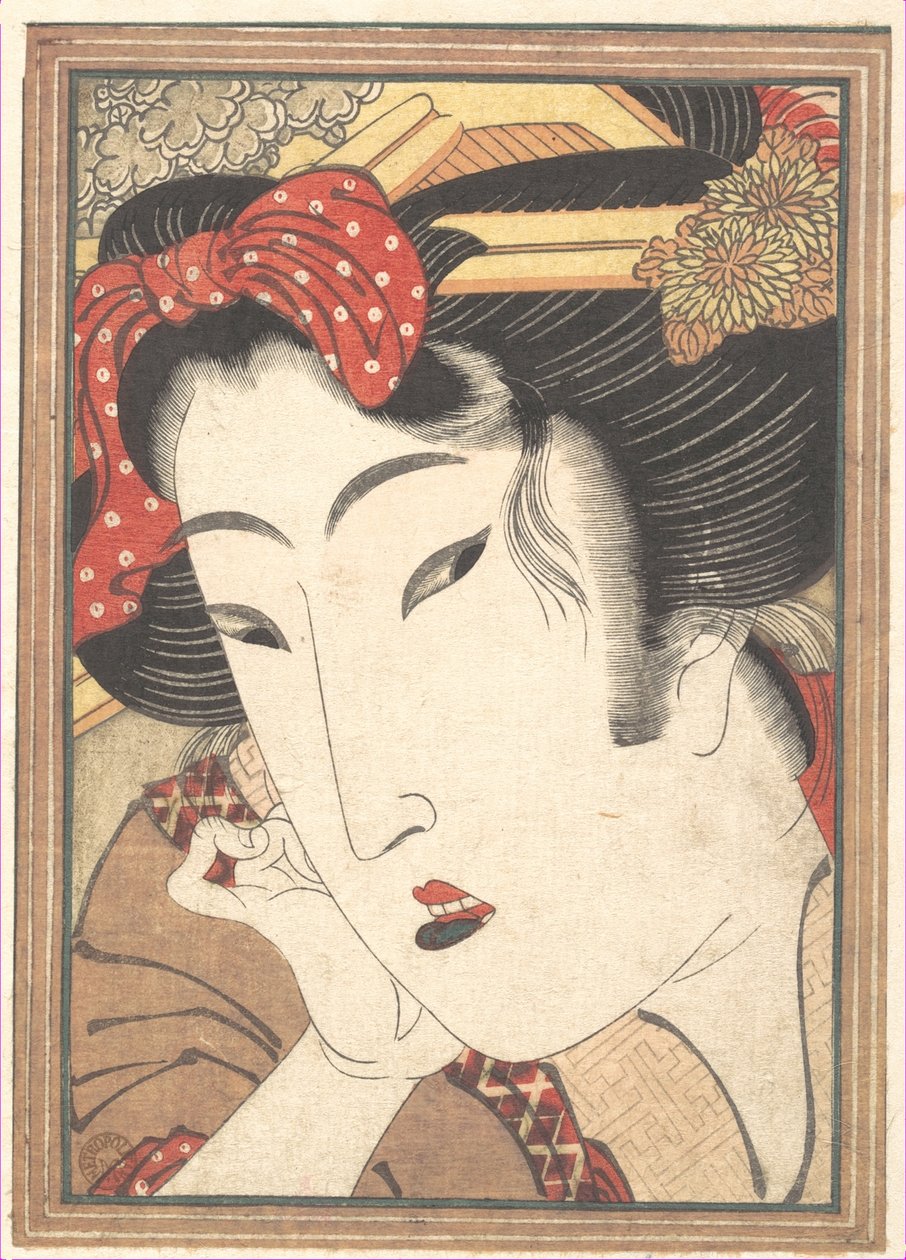 Abgelehnte Geisha aus Leidenschaften, die durch Frühlingsschnee abgekühlt wurden von Keisai Eisen