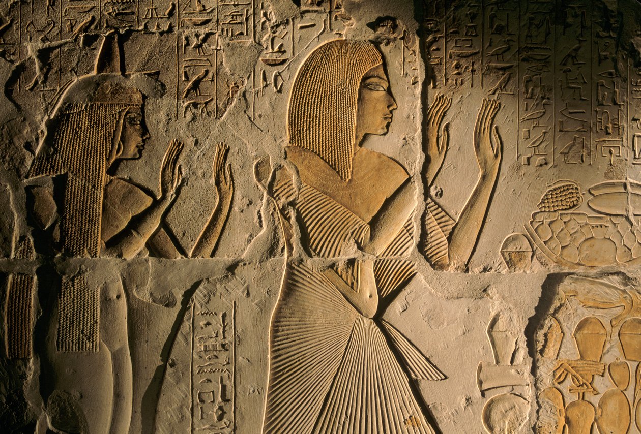 Ägypten; Amarna; mm6741; Archäologie; 18. Dynastie; Grab von Maya, Sakkara, Neues Reich, 2001 von Kenneth Garrett