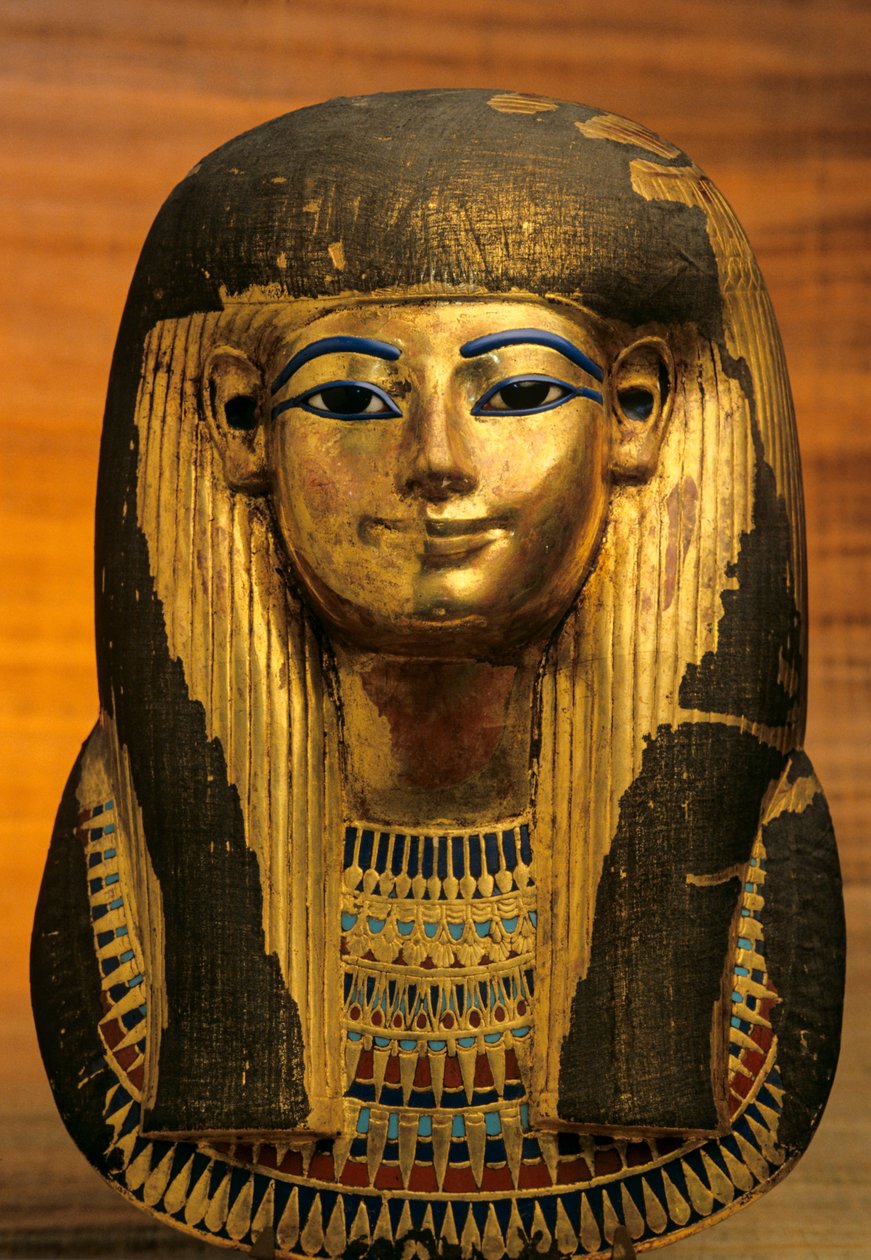 Totenmaske von Tuyu, einer Urgroßmutter von König Tut und Frau von Yuya; Gold; Tjuya, 2009 (Foto) von Kenneth Garrett