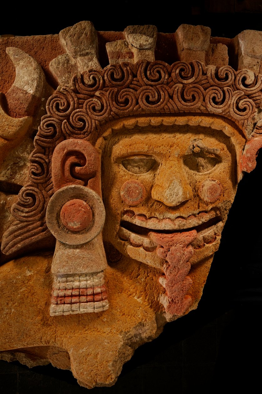 Größte Azteken; MM7677; Mexiko-Stadt; Mexiko; NMAH; Tenochtitlan; Azteke; Grab von Ahui... von Kenneth Garrett