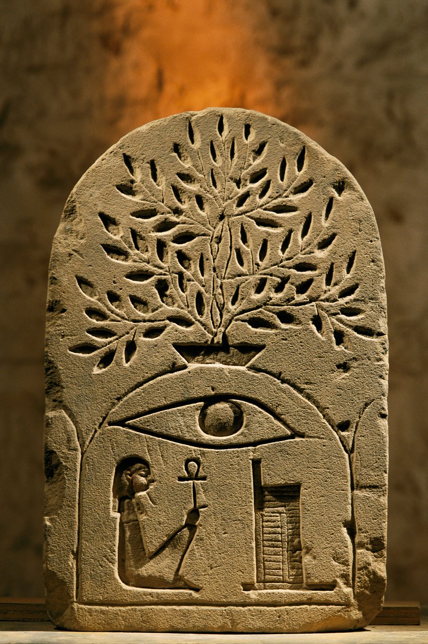 Sandsteinstela für den Gott Osiris, 2002 von Kenneth Garrett