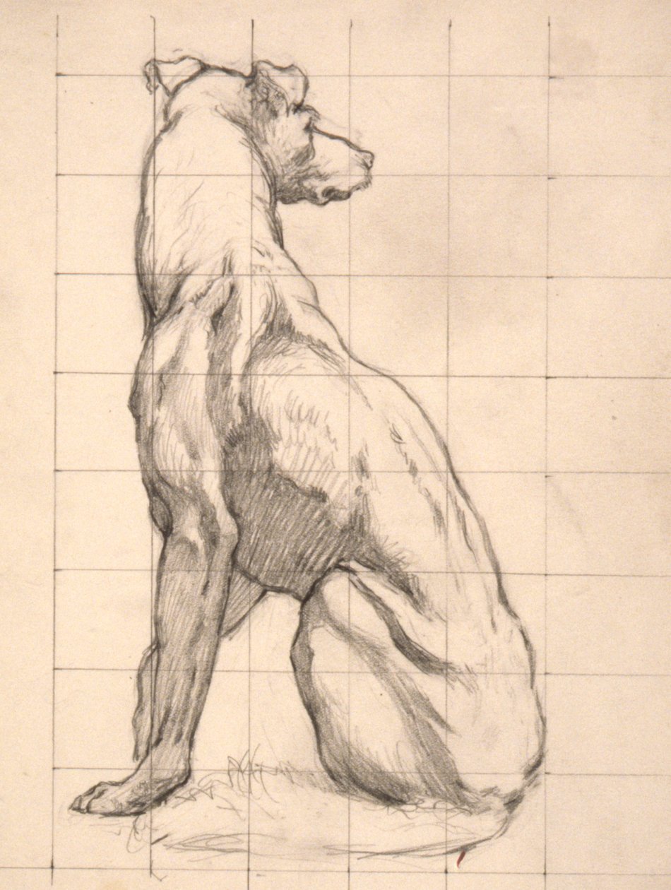 (Iowa State Capitol Rotunde) (Jagd, Studie für Panel) von Kenyon Cox