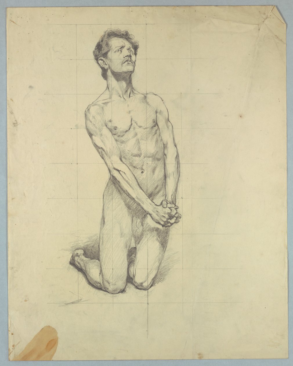 Figurenstudie für "Die Versuchung des heiligen Antonius" von Kenyon Cox
