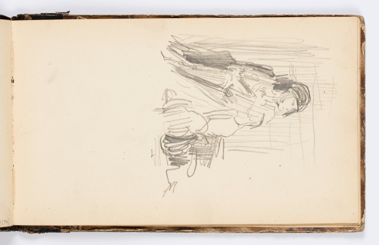 Skizzenbuchseite von Kenyon Cox