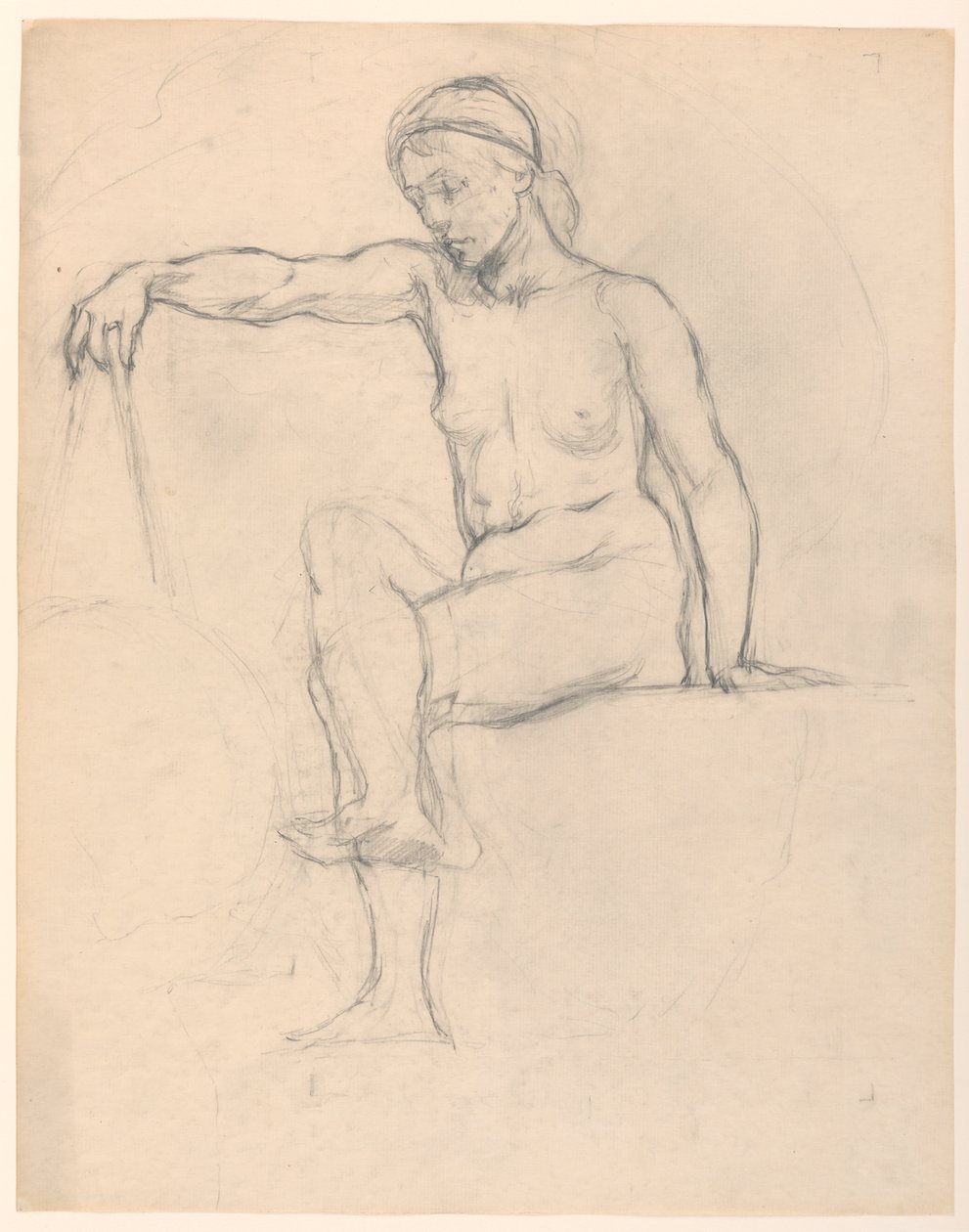 Studie für "Astronomie," "Die Wissenschaften," Library of Congress, Washington D.C. von Kenyon Cox