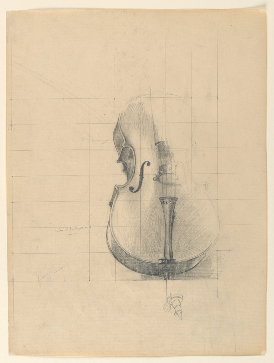 Studie für "Musik," "Die Künste," Library of Congress, Washington D.C. von Kenyon Cox