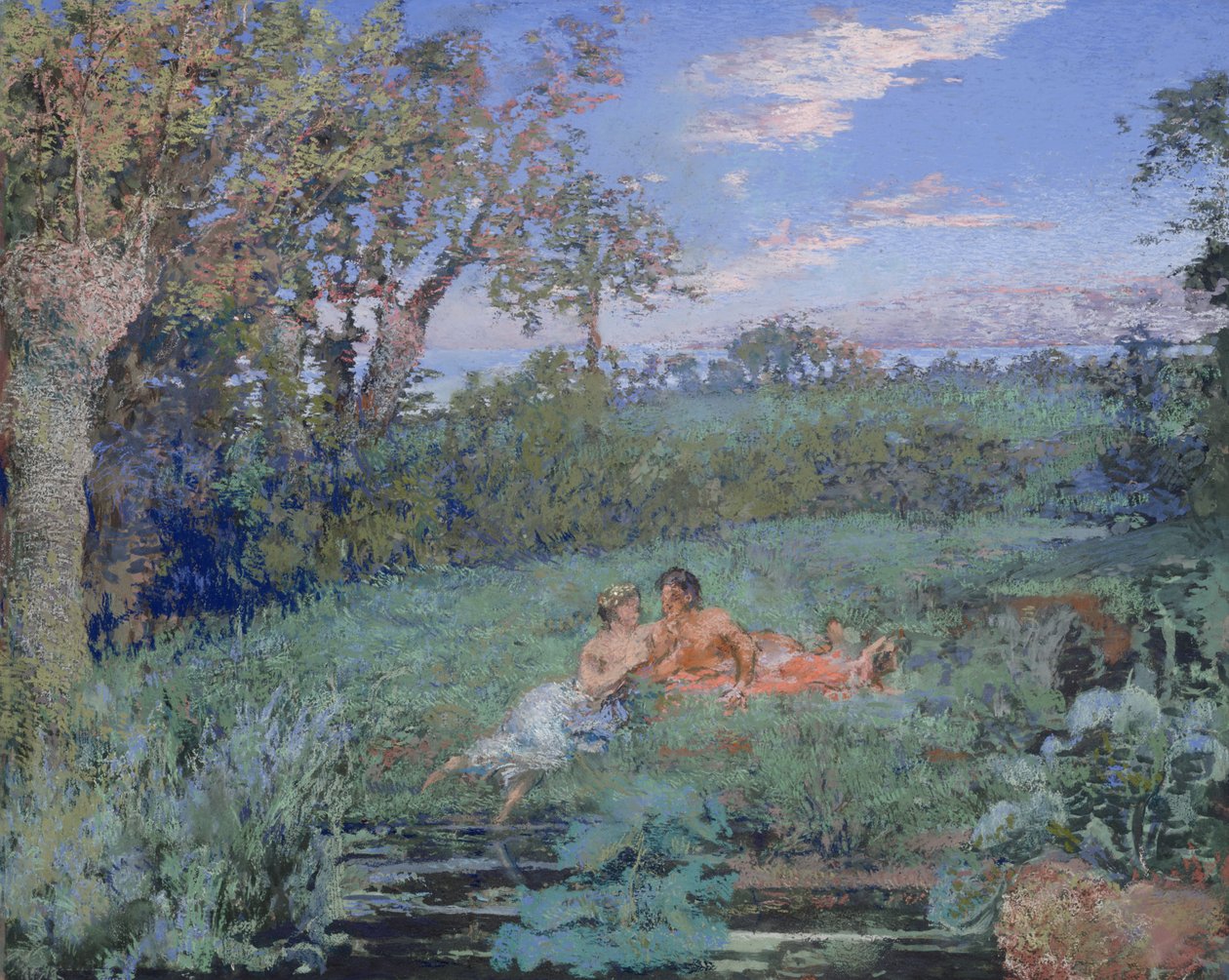 Die Liebenden am Flussufer, ca. 1910-20 von Ker Xavier Roussel