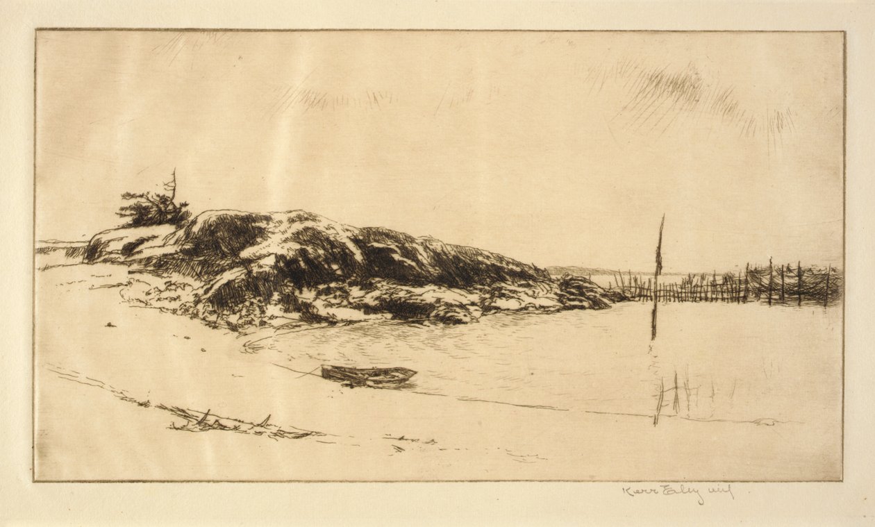 Der Fischwehr, Küste von Maine von Kerr Eby