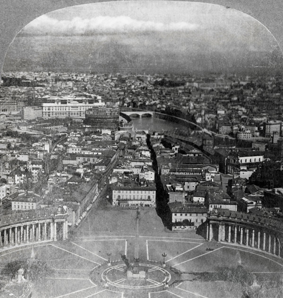 Rom, die ewige Stadt, vom Balkon des Petersdoms, Italien, 1904 von Keystone View Company