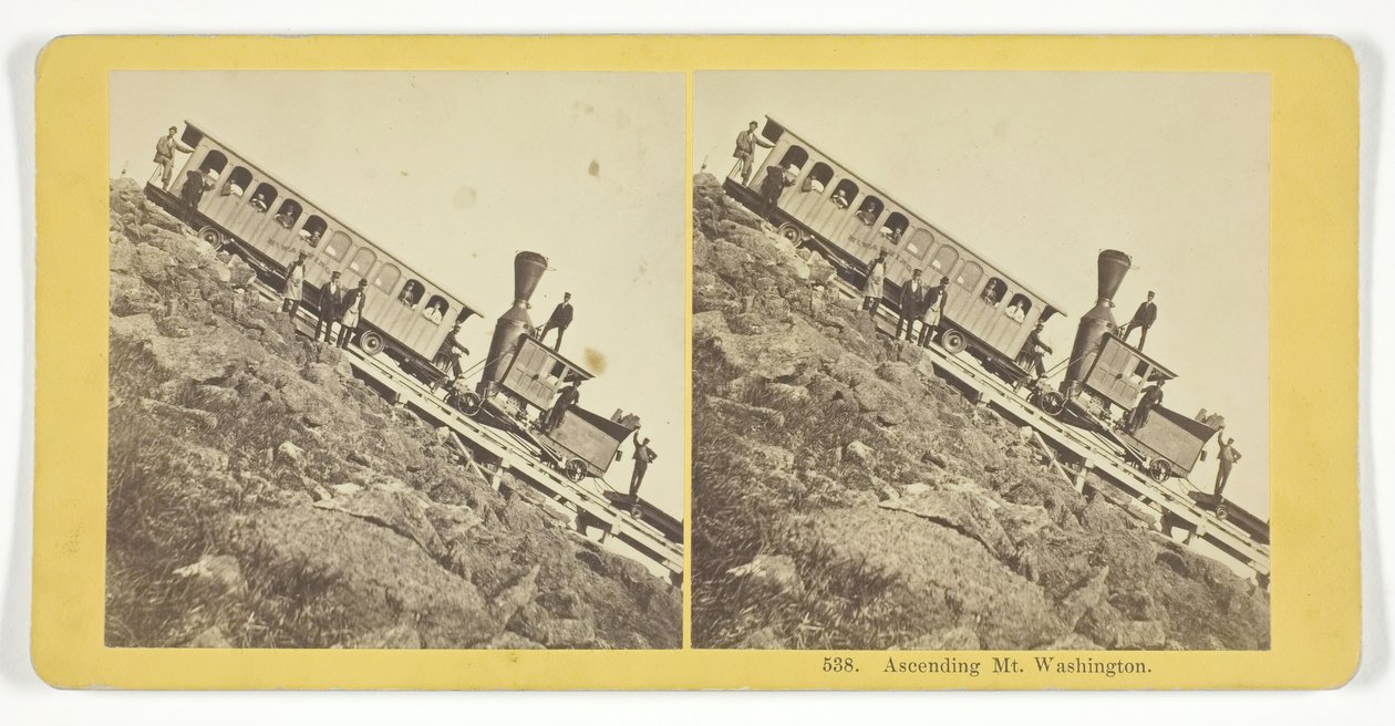 Aufstieg zum Mt. Washington, 1855-75 von Kilburn Brothers, BW Kilburn