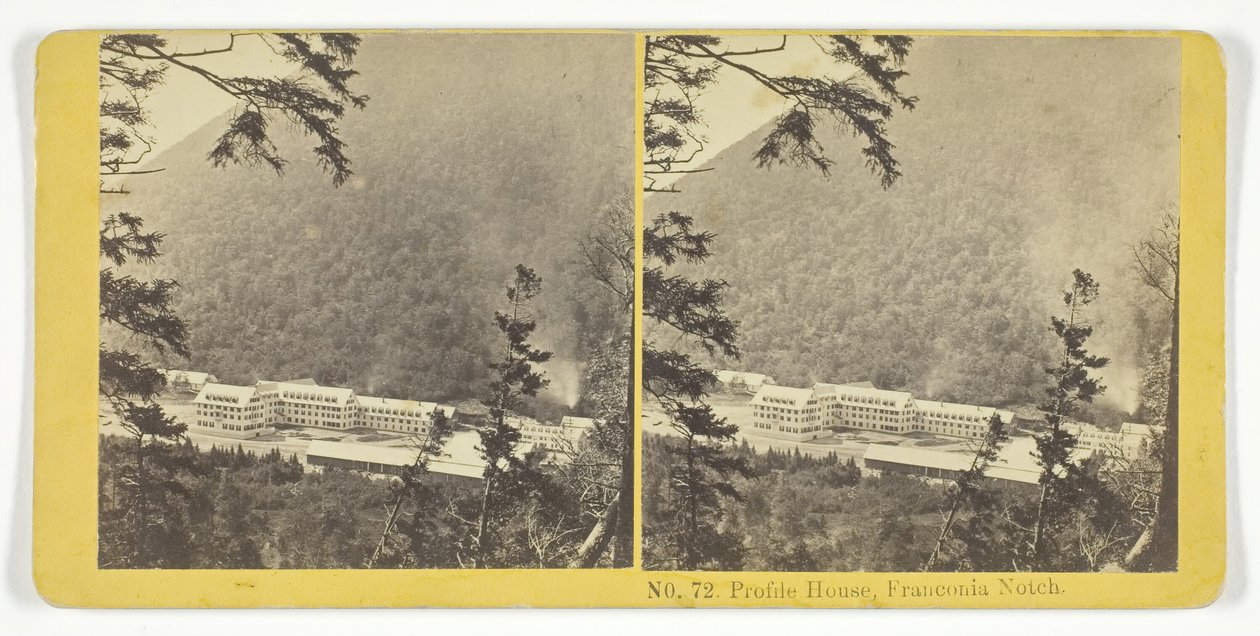 Profile House, Franconia Notch, 1855-75 von Kilburn Brothers, BW Kilburn