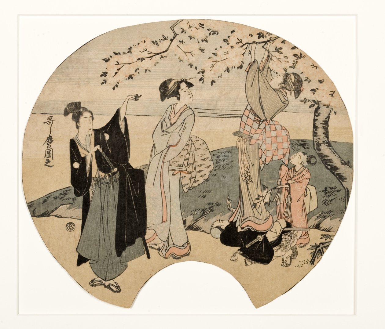 Betrachtung der Kirschblüten, 1794-96 von Kitagawa Utamaro