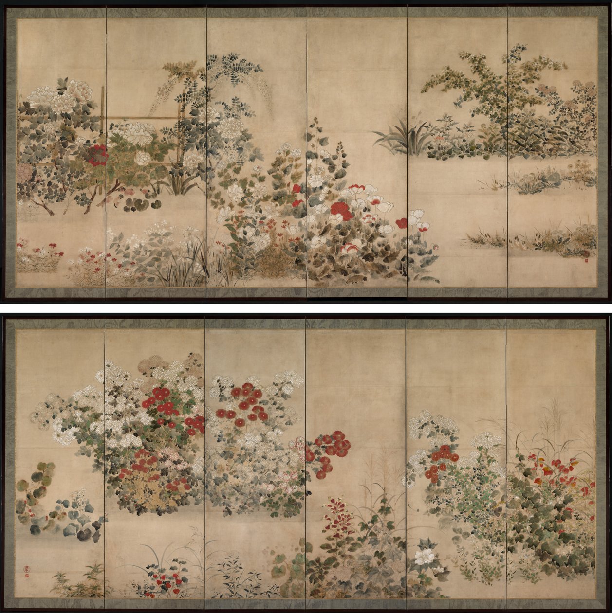 Blumen und Gräser von Kitagawa Sosetsu