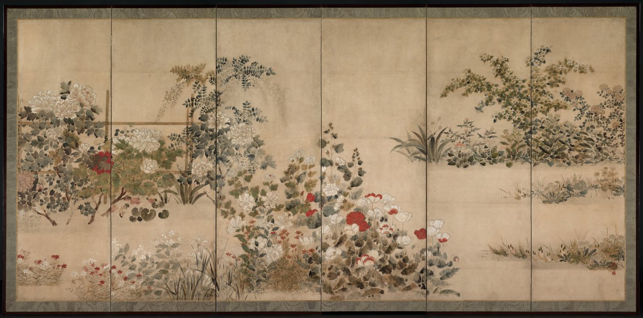 Blumen und Gräser von Kitagawa Sosetsu