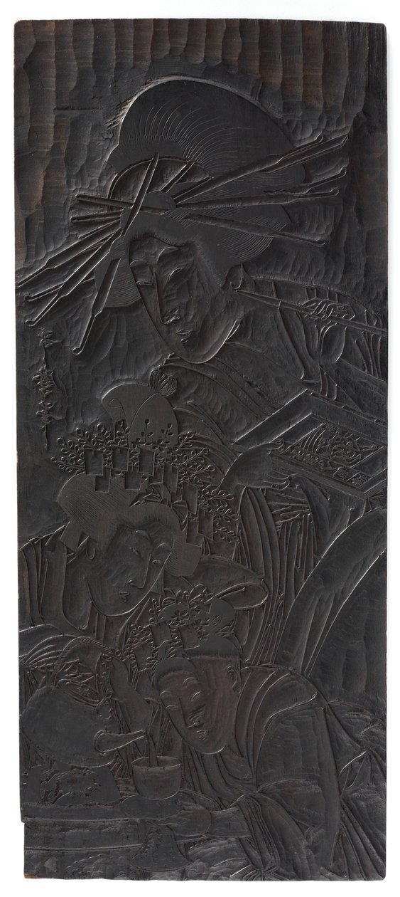 Entwurf von drei Frauenfiguren, Edo-Periode, 1753-1806 von Kitagawa Utamaro