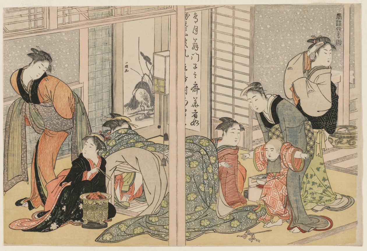 Elegante Vergnügungen der vier Jahreszeiten von Kitagawa Utamaro