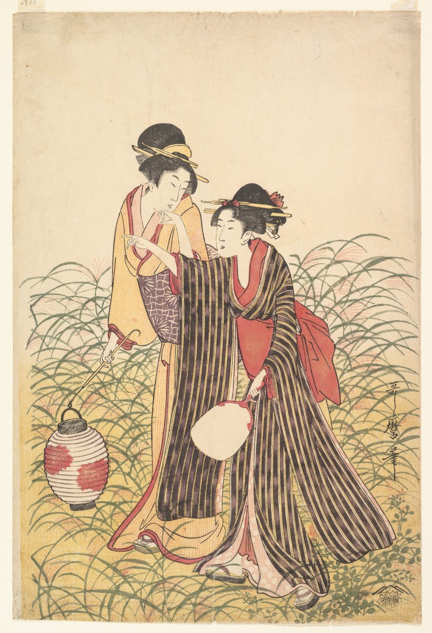 Elopers in Musashino von Kitagawa Utamaro