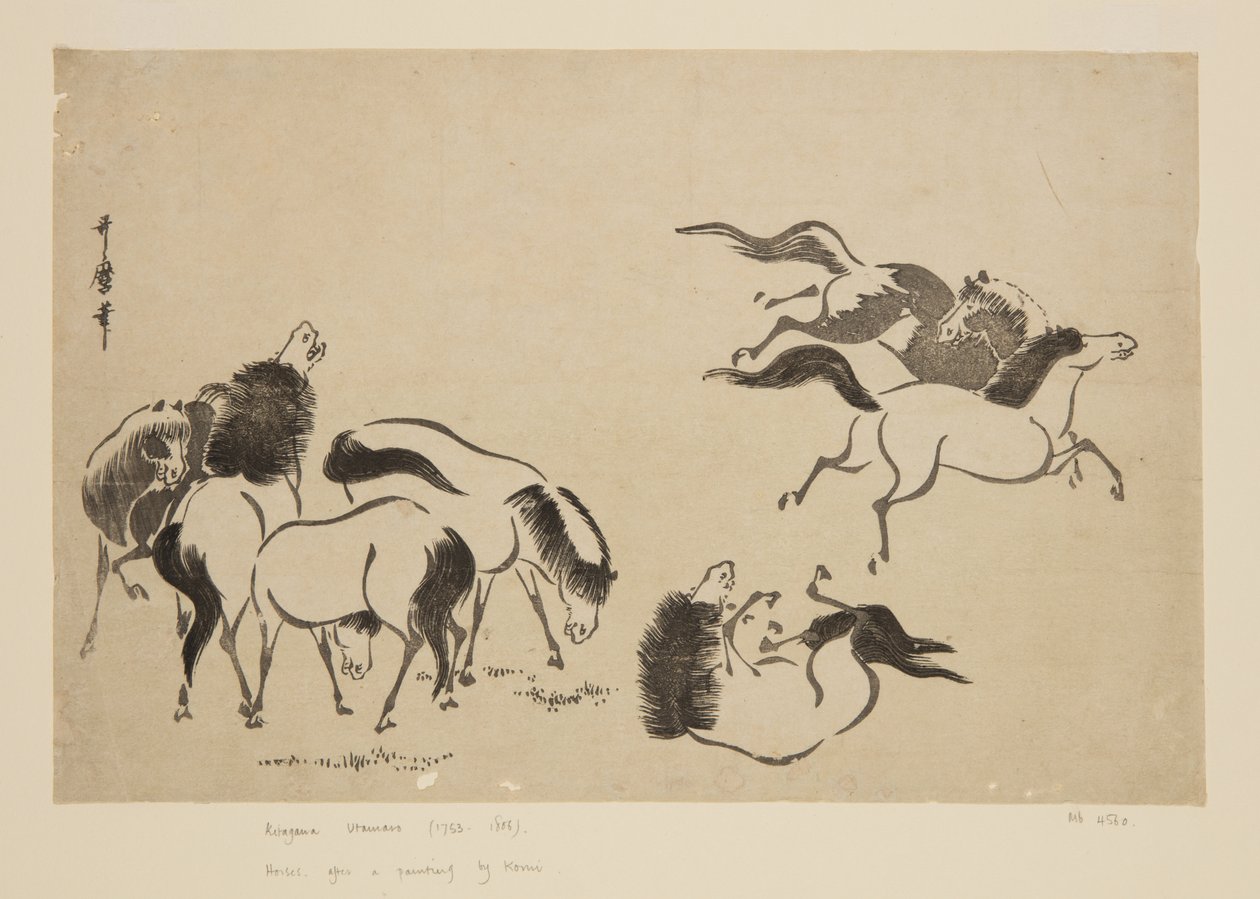 Pferde von Kitagawa Utamaro