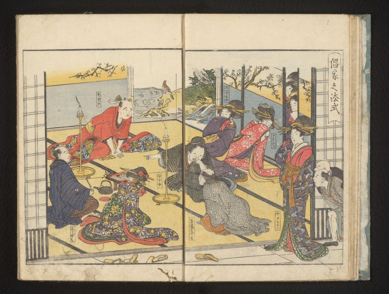 Lachende Kurtisanen von Kitagawa Utamaro
