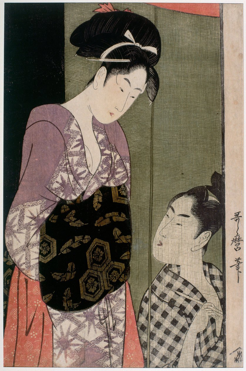 Moskitonetz, ca. 1797 von Kitagawa Utamaro