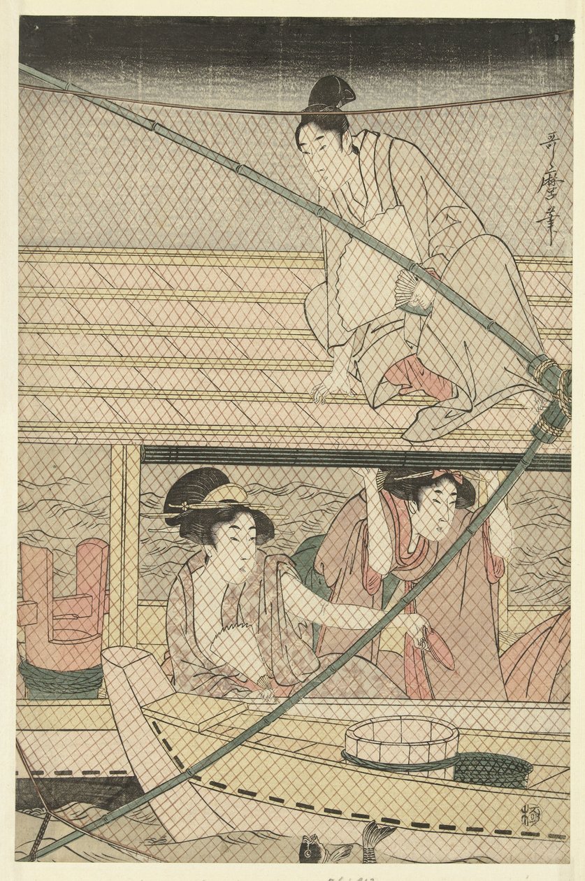 Nächtlicher Fischfang von Kitagawa Utamaro