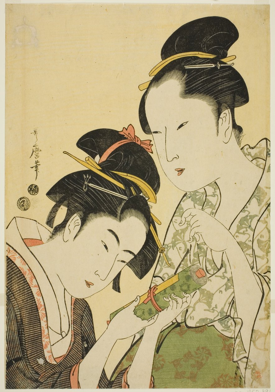 Okita und Ofuji von Kitagawa Utamaro