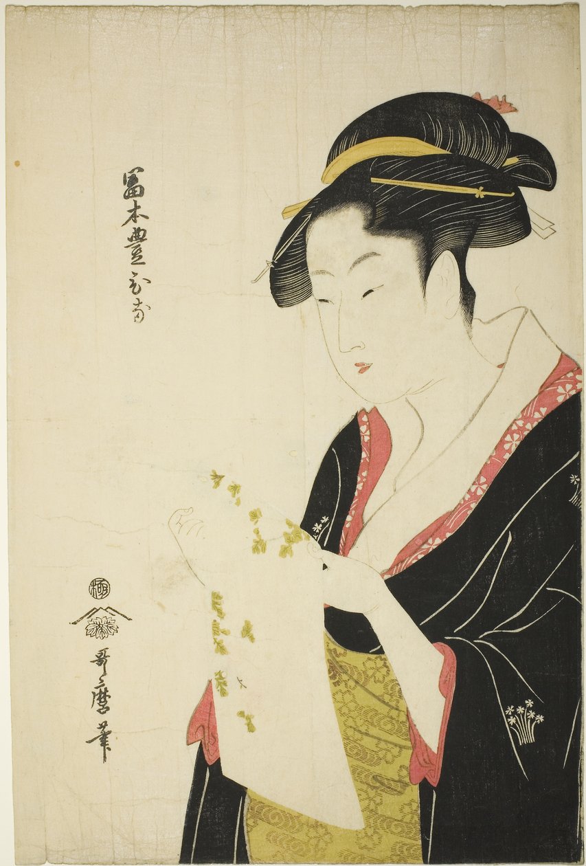 Tomimoto Toyohina, ca. 1793 von Kitagawa Utamaro