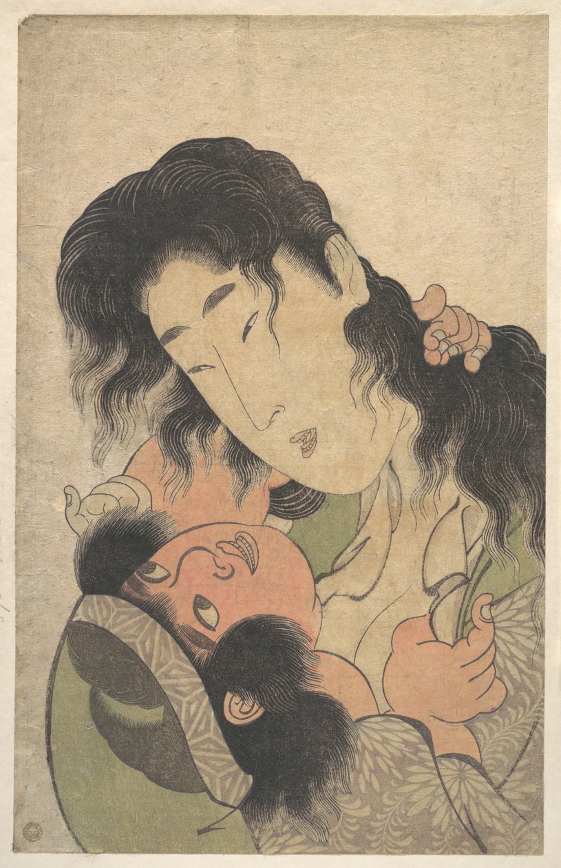 Yamauba spielt mit Kintarō von Kitagawa Utamaro