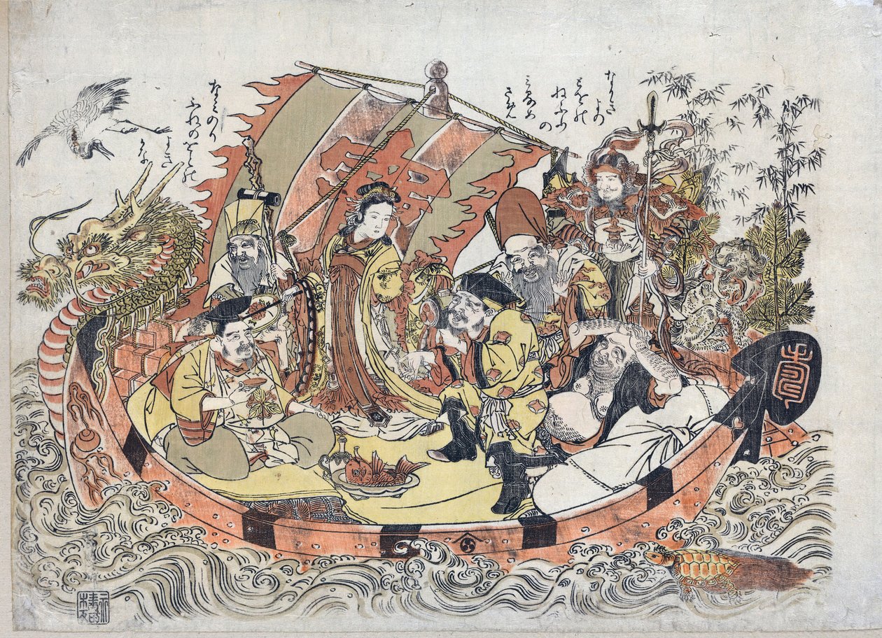 Sieben Glücksgötter von Kitao Shigemasa