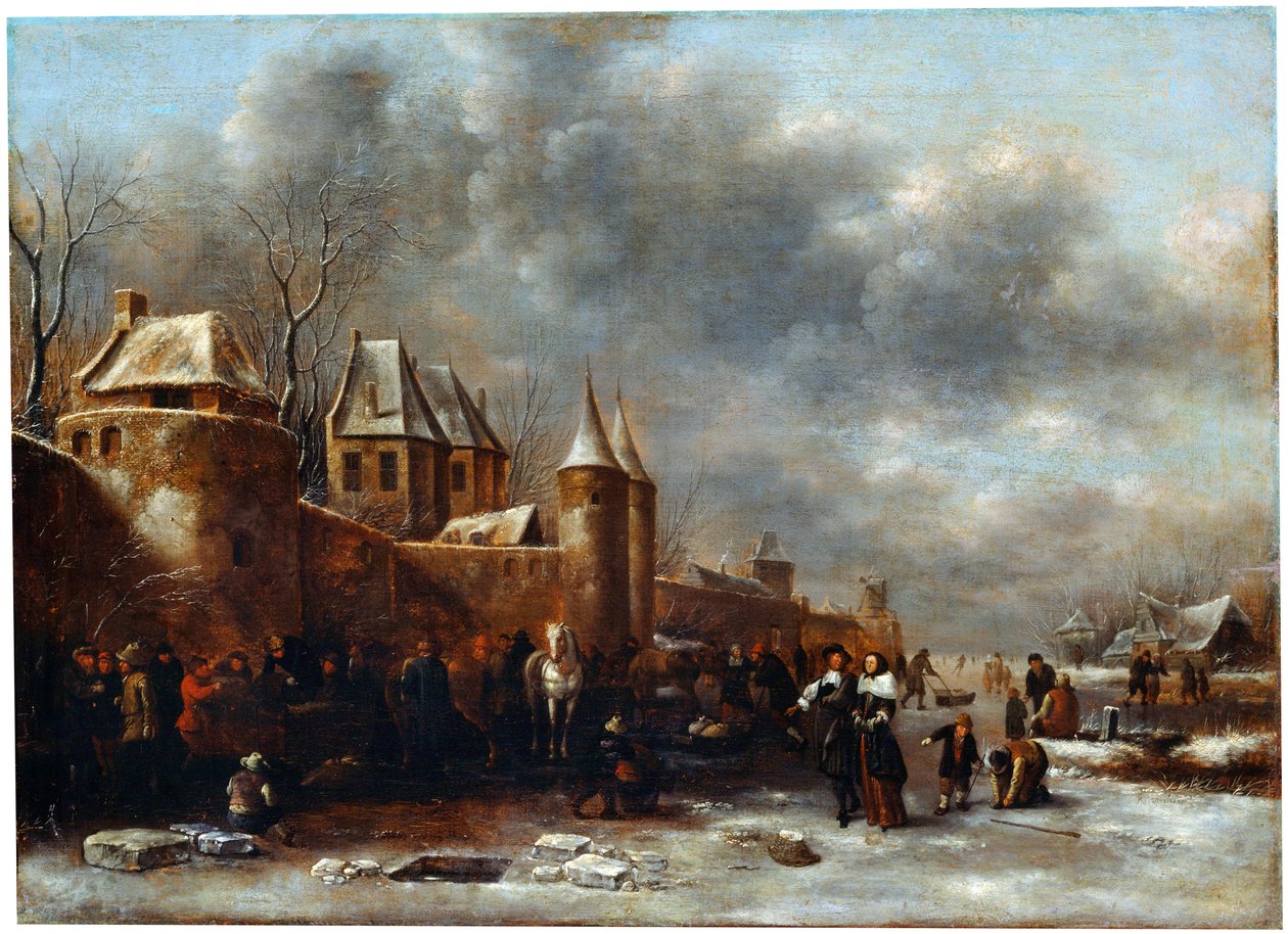 Eine Burg am Flussufer, 17. Jahrhundert von Klaes Molenaer