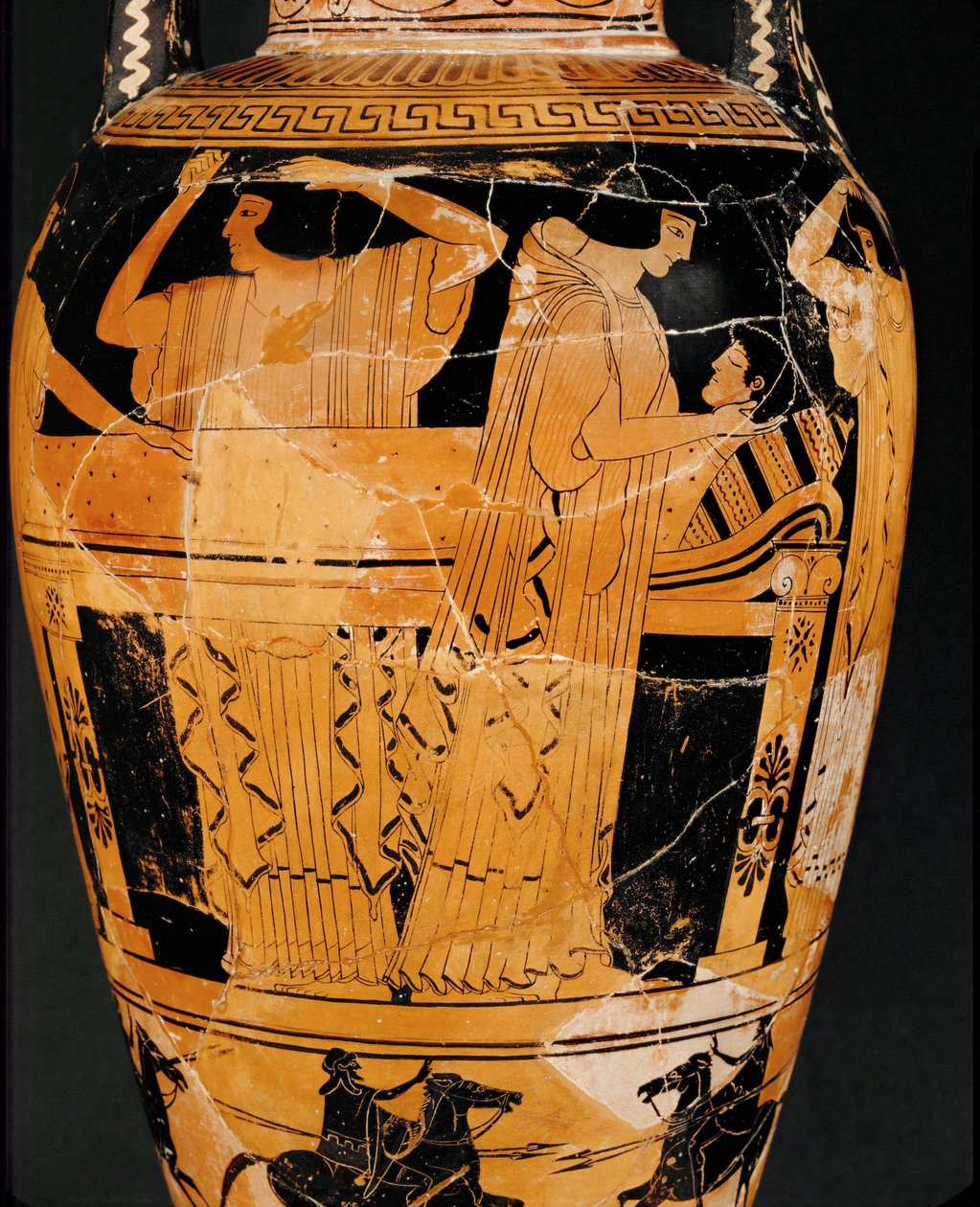 Prothesis, das Aufbahren der Leiche von Kleophrades Painter (fl.500 475 BC)