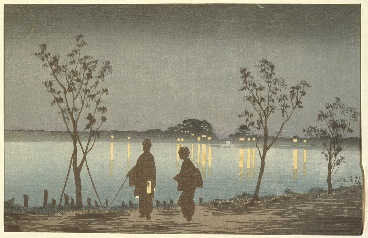 Nacht am Sumida-Fluss von Kobayashi Kiyochika