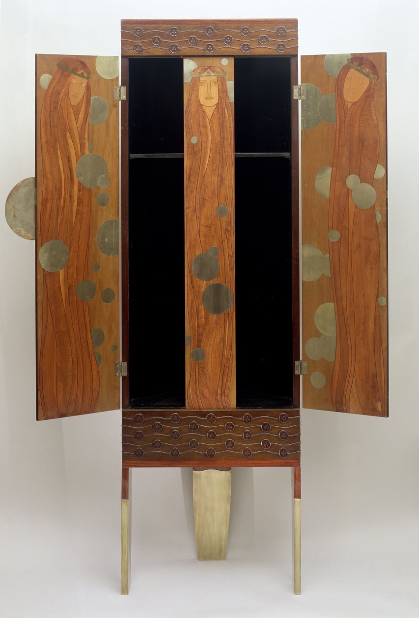 Der verzauberte Prinzessinnen-Schrank, ca. 1900 von Koloman Moser