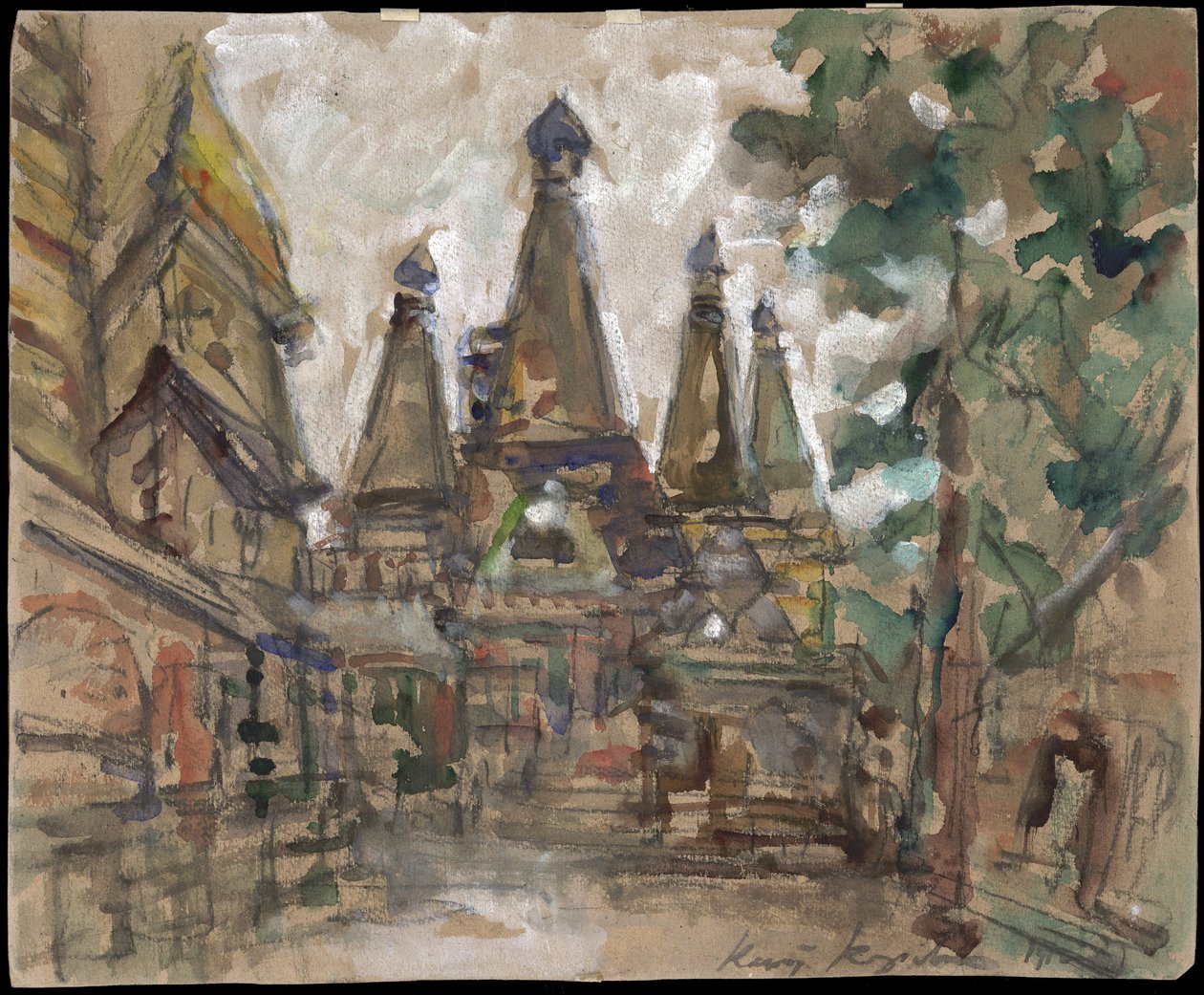 Dekor für die Oper Die Zarenbraut von N. Rimski-Korsakow von Konstantin Alekseevich Korovin