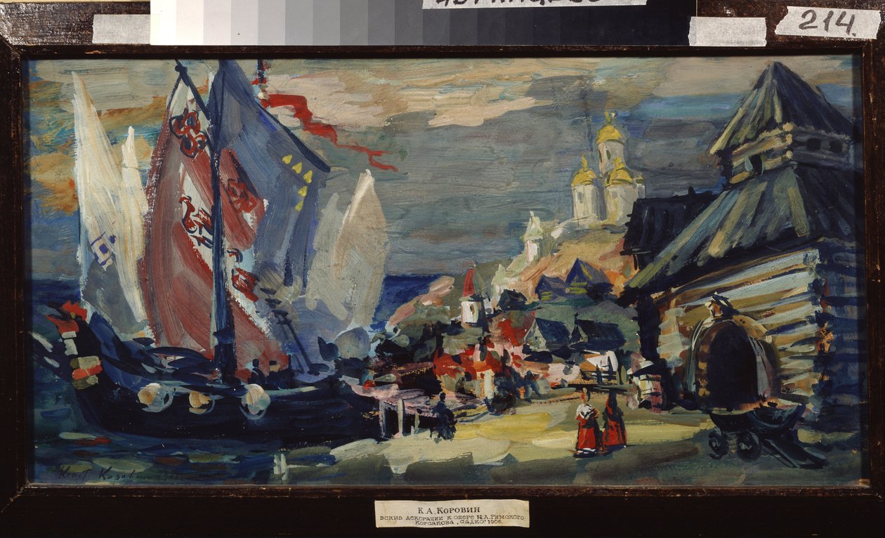 Bühnenbild für die Oper Sadko von N. Rimski-Korsakow von Konstantin Alekseevich Korovin