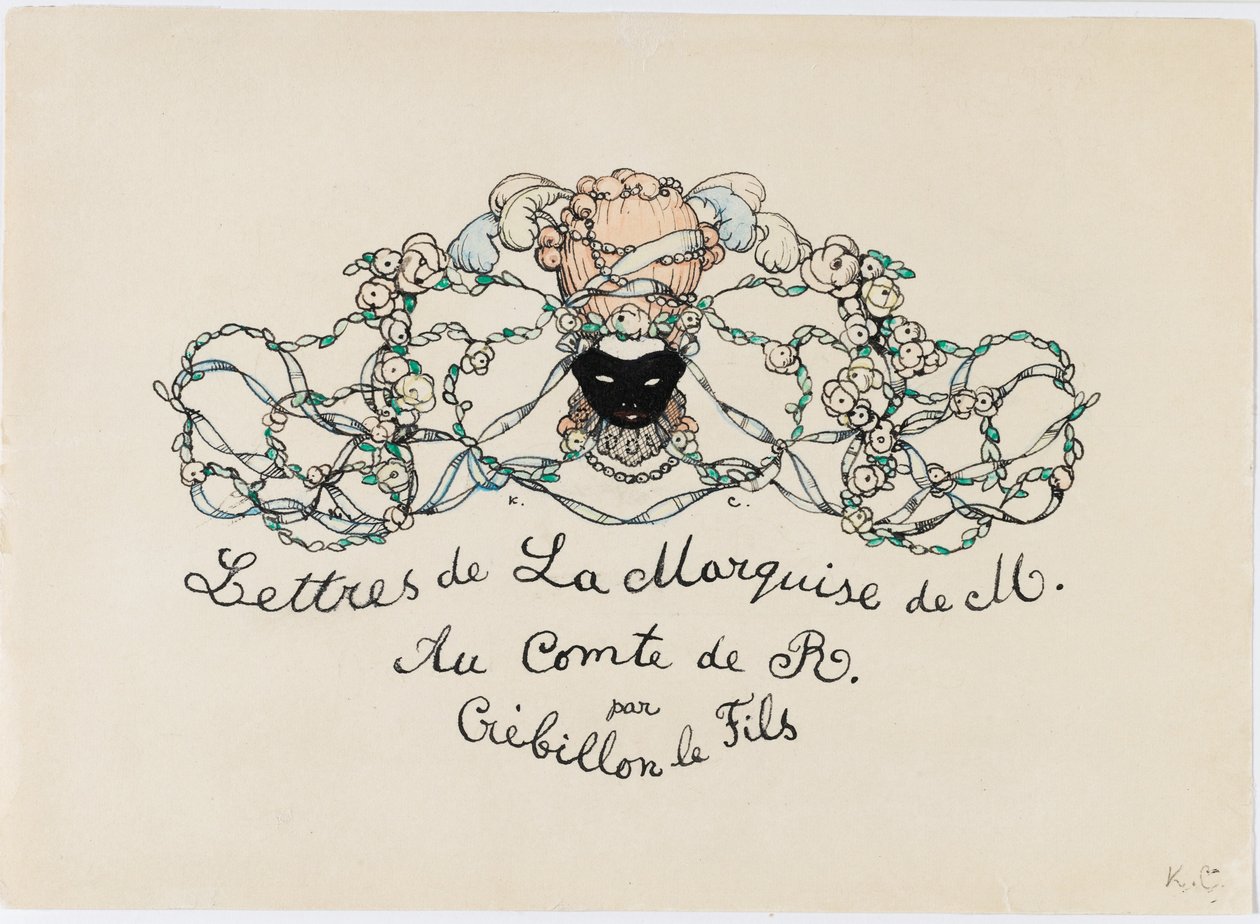 Vignette aus Le Livre de la Marquise, 1907 von Konstantin Andreevic Somov