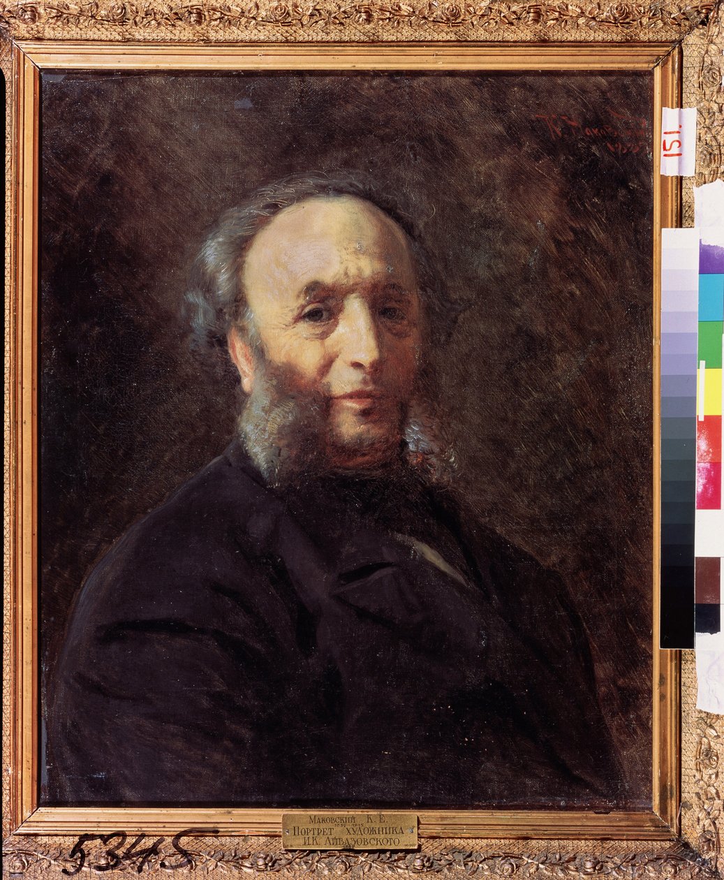 Porträt des Künstlers Ivan Aivazovsky von Konstantin Egorovich Makovsky