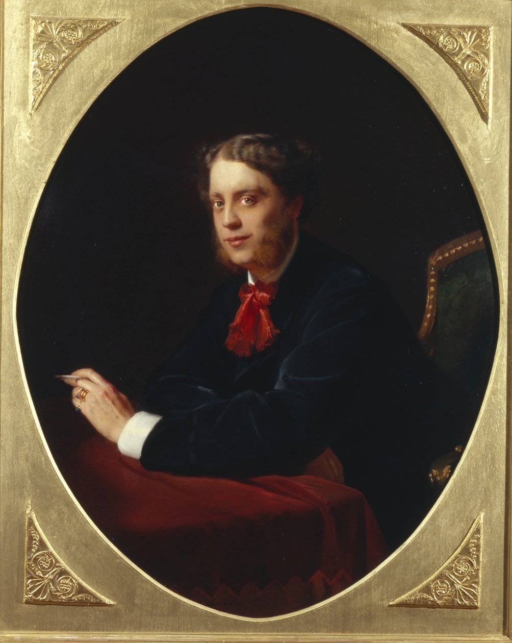 Porträt von Graf Nikolay Sergeyevich Stroganov, 1836-1905, 1865 von Konstantin Egorovich Makovsky