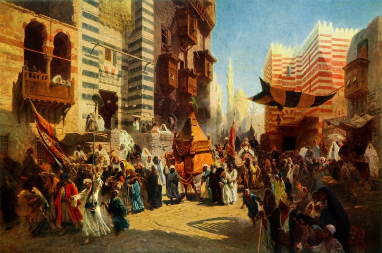Rückkehr des heiligen Teppichs von Mekka nach Kairo, 1876, 1965 von Konstantin Egorovich Makovsky