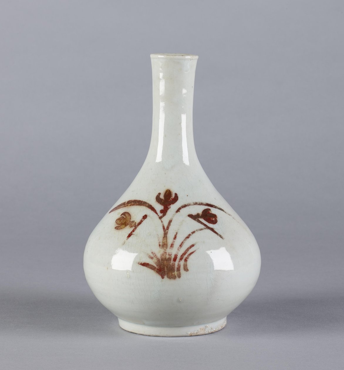 Flasche mit Blumendesign, Yi-Dynastie von Korean School