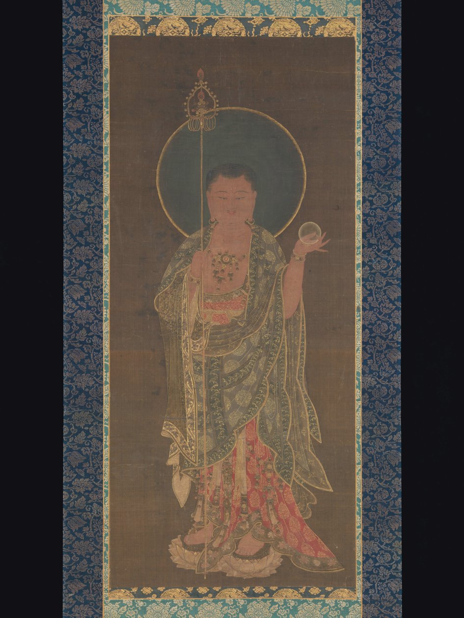 Hängerolle von Kshitigarbha von Korean School