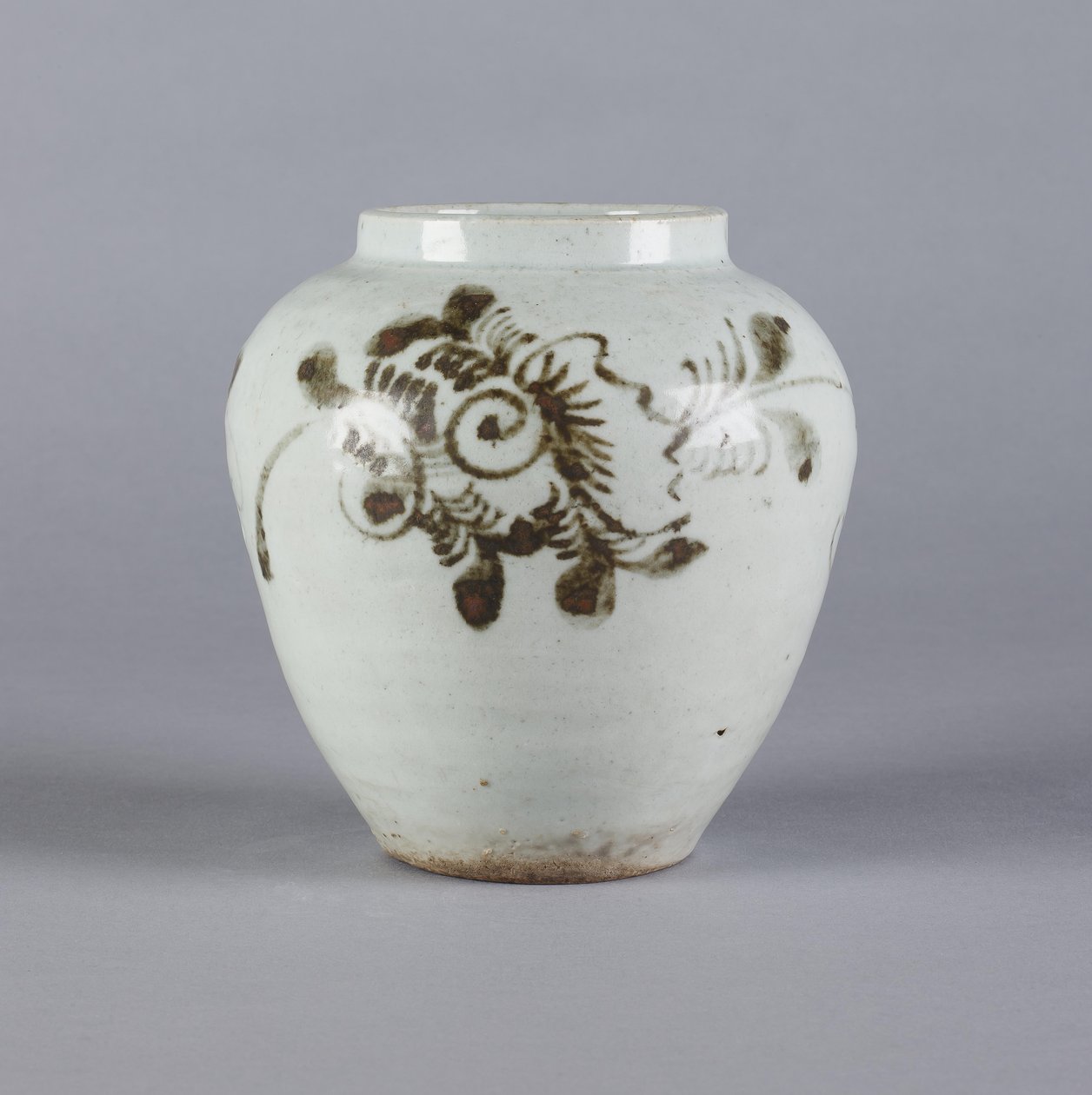 Krug mit Blumendesign, Yi-Dynastie von Korean School
