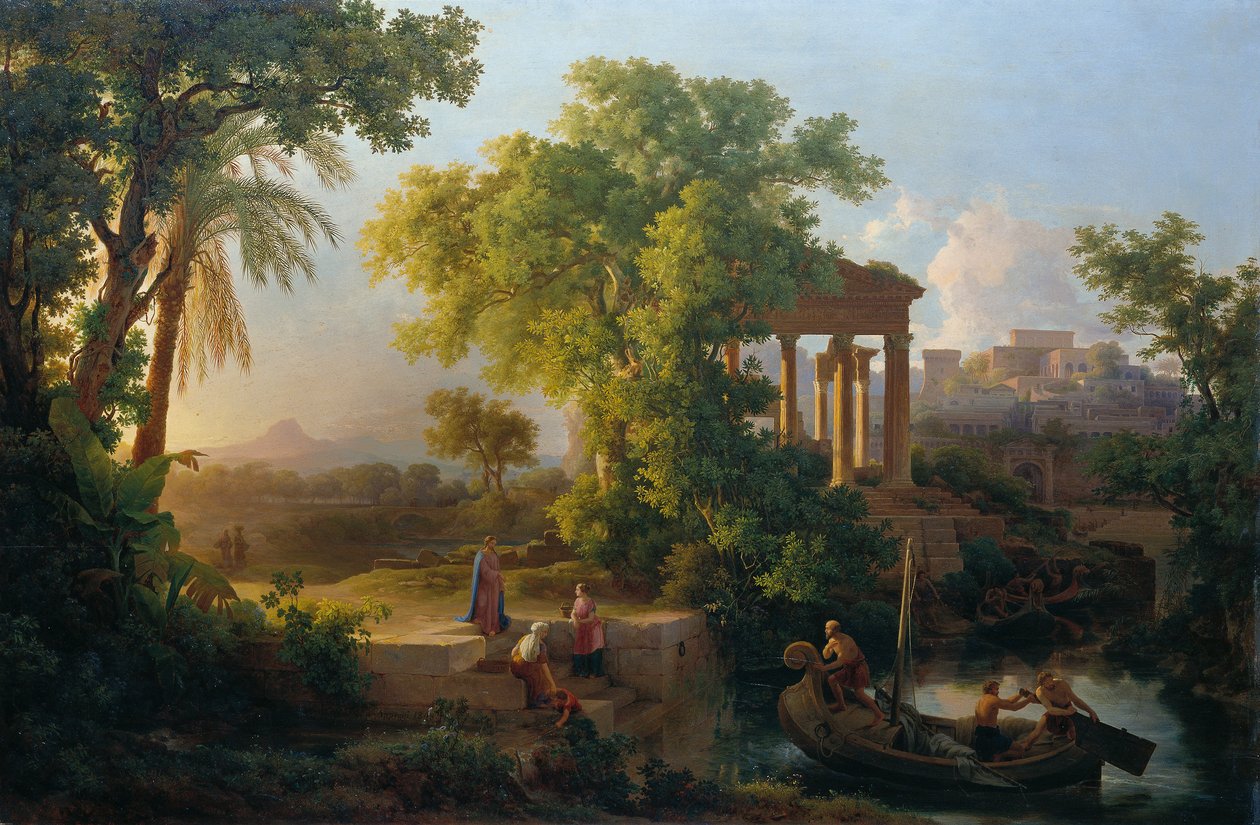 Landschaft mit der Berufung des Hl. Petrus von Károly Markó d. Ä.