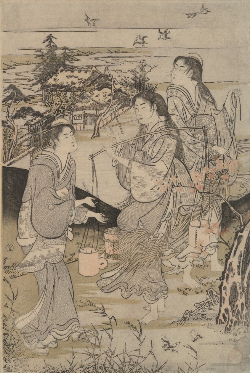 Kōya in der Provinz Ki-I und Noda in der Provinz Mutsu aus Sechs Juwelenflüsse von Kubo Shunman