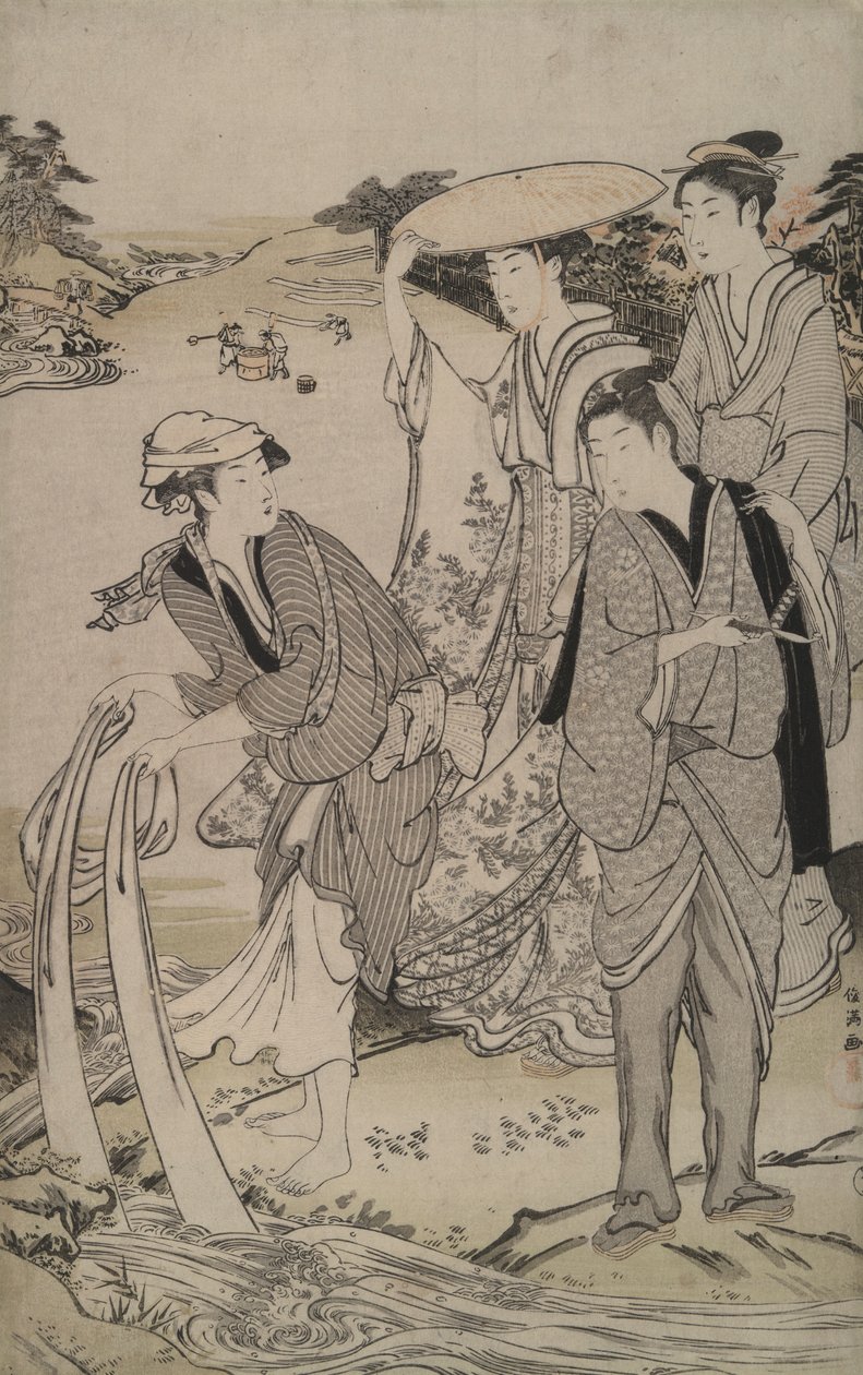 Tamagawa in der Provinz Musashi aus den Sechs Juwelenflüssen von Kubo Shunman